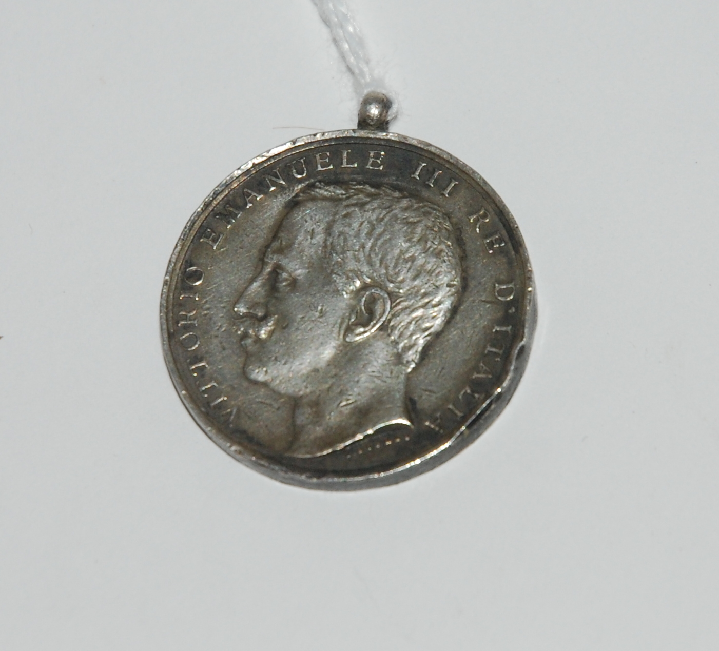 A white-metal Messina medal, (earthquake rescue medal 1908), issued to people who aided in the - Image 2 of 3