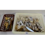 A lot comprising assorted loose cutlery Condition Report: Available upon request