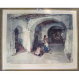 AFTER SIR WILLIAM RUSSELL FLINT Five prints, three signed, unframed, 51 x 64cm (5) Condition Report: