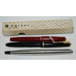 A Parker fountain pen, Parker Junior and another Parker (3) Condition Report: Available upon