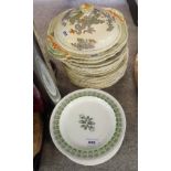 Eric Ravilious designed Persephone plates for Wedgwood and Mason's Ironstone tablewares decorated