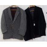 A velvet jacket and a Jene Cabaleiro waffle jacket Condition Report: Available upon request