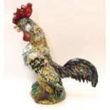 A glazed terracotta model of a cockerel Condition Report: Available upon request