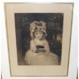 AFTER REYNOLDS The age of Innocence, Miss Boothby and The Strawberry Girl, mezzotint, 45 x 36cm