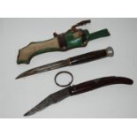 Two German knives and clippers Condition Report: Available upon request