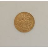 A gold half sovereign, 1910 Condition Report: Available upon request