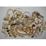 A collection of vintage costume jewellery to include items by Napier, Monet and Miracle Condition
