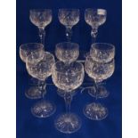 A set of nine Stewart hock glasses Condition Report: Available upon request