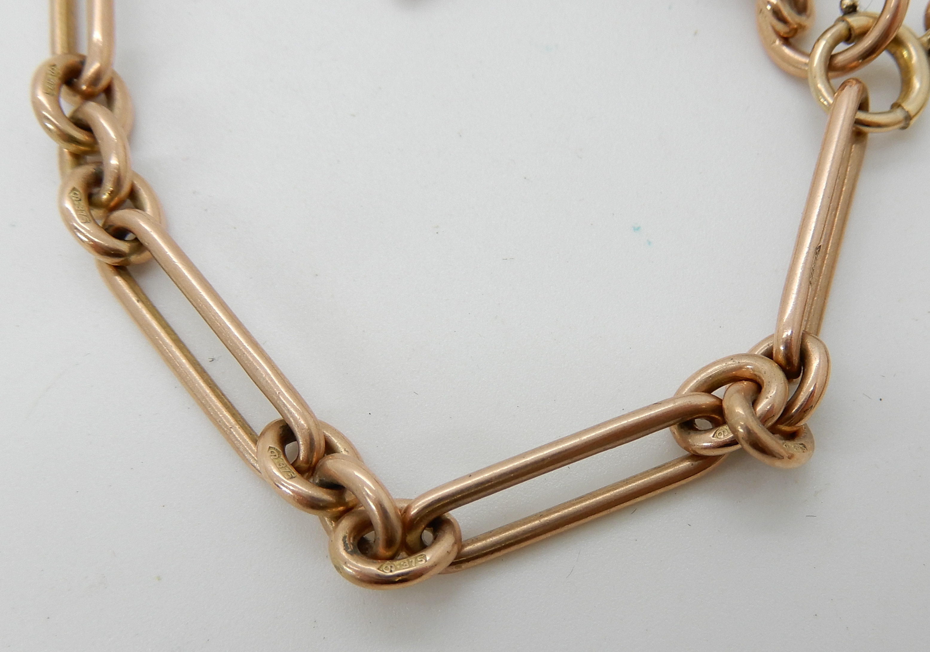 A 9ct rose gold Albert chain, length 55cm, weight 40.4gms Condition Report: Available upon request - Image 4 of 4