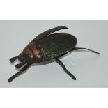 A Lehmann tin plate and clockwork beetle, 10cm wide Condition Report: Available upon request