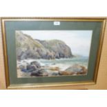 W MURTON Coastline, signed, watercolour, 34 x 52cm and another (2) Condition Report: Available