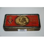 A Victorian commemorative chocolate tin, South Africa 1900 with original contents and a Beswick