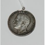 A white-metal Messina medal, (earthquake rescue medal 1908), issued to people who aided in the