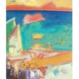 •JOHN BELLANY CBE, RA, HRSA, LLD (LON) (SCOTTISH 1942-2013) VOYAGER OF THE FIRTH V Oil on canvas,