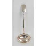 A SCOTTISH PROVINCIAL SILVER SOUP LADLE by John Ewan, Aberdeen circa 1832, fiddle pattern with