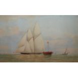 JOSIAH TAYLOR (BRITISH FL. 1846-1877) SEABELLE Watercolour, signed, inscribed with title and dated
