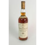 A BOTTLE OF MACALLAN 10 YEAR OLD 40%vol, 75cl Condition Report: Available upon request