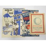 A COLLECTION OF FOOTBALL MATCH PROGRAMMES FROM THE 1940s including Great Britain v. Europe, 10/5/47,