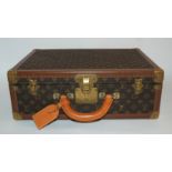 A CLASSIC LOUIS VUITTON AVE MARCEAU No992905 SUITCASE with tracked leather borders with interior