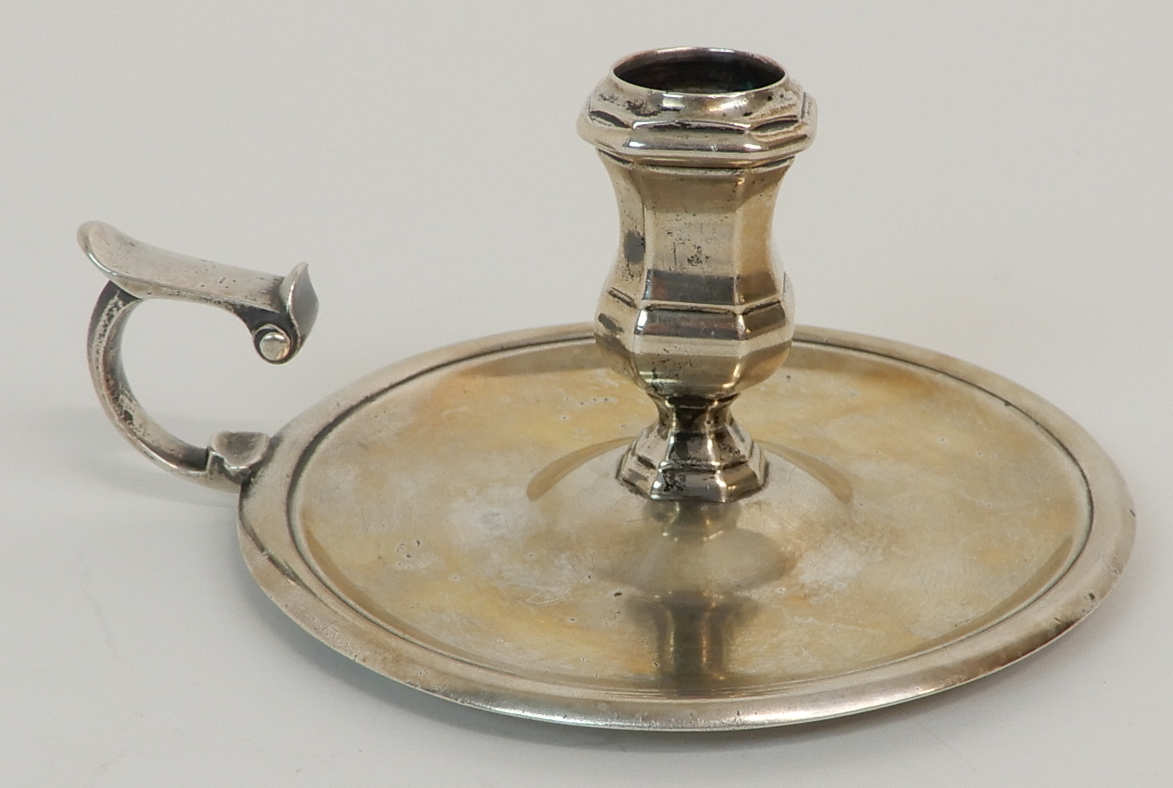 AN 18TH CENTURY SILVER CHAMBERSTICK By William Aytoun, Assay Master Archibald Ure, Edinburgh 1734,