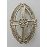 AN UNUSUAL ALEXANDER RITCHIE BROOCH possibly a small commission run, of oval shape with raised