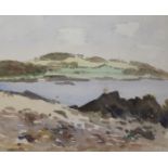 WILLIAM HANNA CLARKE (SCOTTISH 1882-1924) KIRKCUDBRIGHTSHIRE LANDSCAPE Watercolour, signed and dated