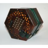 A VICTORIAN FORTY-EIGHT BUTTON WHEATSTONE CONCERTINA with pierced rosewood ends, No.4592 with