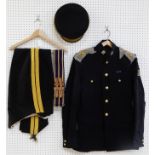 LT. COL F. HOWARD D.S.O. M.C. A ROYAL SCOTS DRAGOON GUARDS MESS UNIFORM JACKET, WAISTCOAT