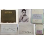 AN EXTENSIVE COLLECTION OF EARLY-MID 20TH CENTURY AUTOGRAPHS AND SIGNED LETTERS in autograph album