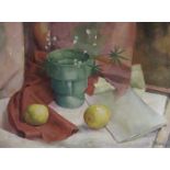 SCOTTISH SCHOOL (20TH CENTURY) STILL LIFE WITH LEMONS Oil on canvas, signed 'Wilson', 46 x 61cm (