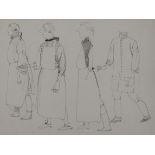 •JOHN BYRNE (SCOTTISH B. 1940) SKETCHES FOR THE MARRIAGE OF FIGARO Pencil drawing, one signed and