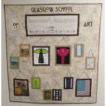 THE GLASGOW SCHOOL OF ART QUILT by Lynne Forrester, Louise Ross, Sharon Gray, Alison Elfick and