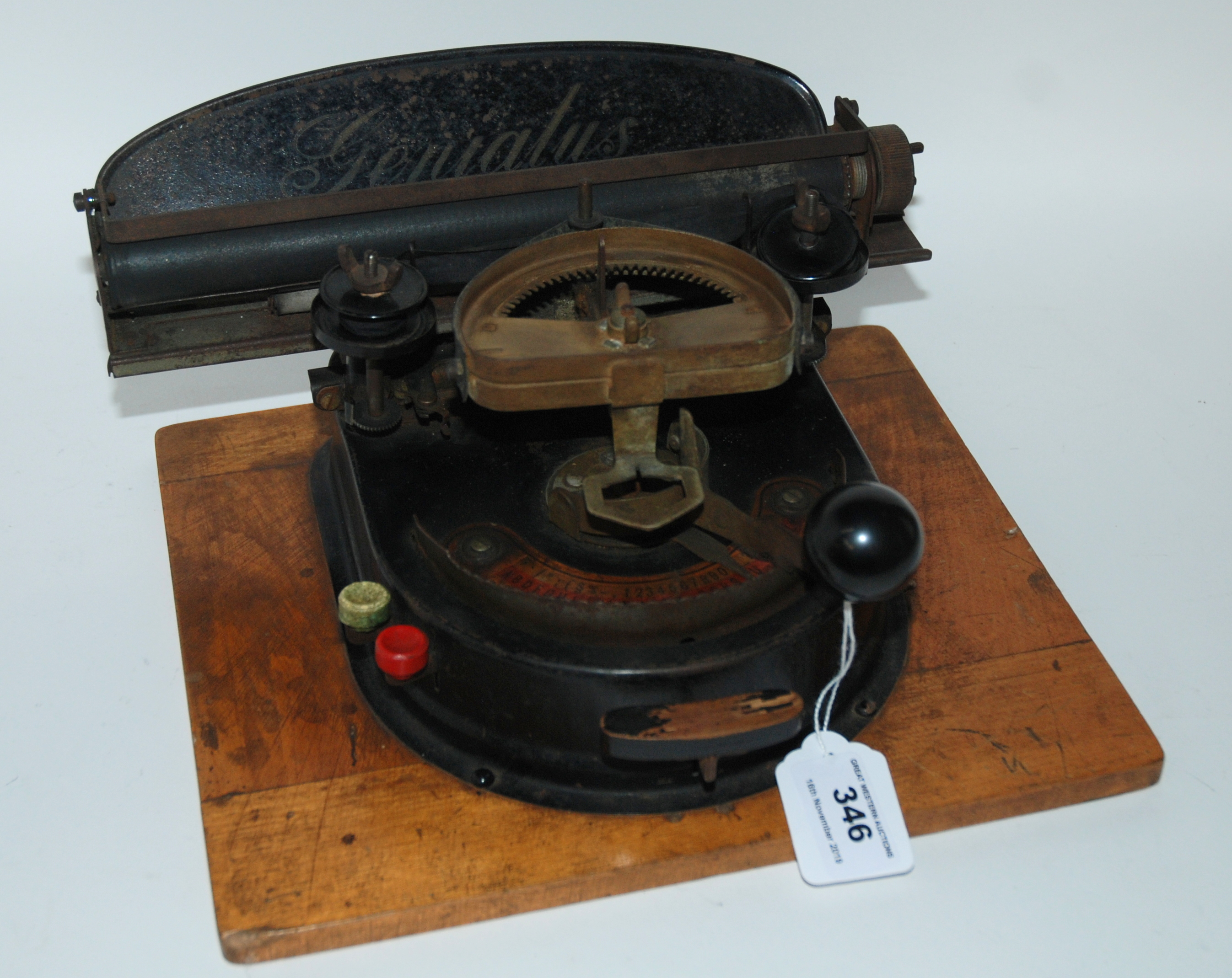 A Genialus stenographers typewriter Condition Report: Available upon request