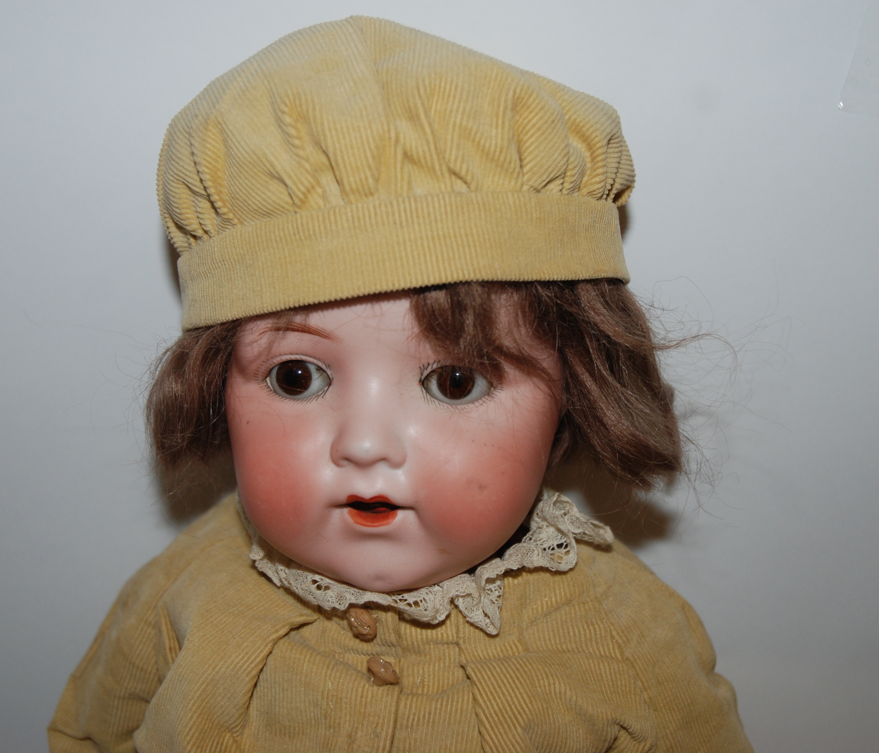 An Armand Marseille 995 bisque-headed doll with open and close brown eyes, open mouth and painted - Image 2 of 4