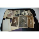 A tray lot of various vintage photographs etc Condition Report: Available upon request