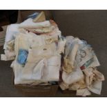 A quantity of table linen including doilies, cloths etc Condition Report: Available upon request