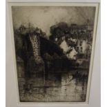 HEDLEY FITTON RE Dumfries, signed, etching, 33 x 23cm Condition Report: Available upon request