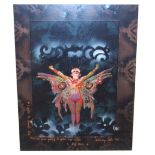 ASHLEY COOK Butterfly, signed, mixed media, dated, (19)90, 37 x 29cm Condition Report: Available