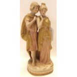 *WITHDRAWN* A Royal Dux figure group of a couple, pattern number 3215, 21.5cm high Condition Report: