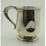A silver christening mug by A & J Zimmerman Limited, Birmingham 1914, 8cm high, 107gms Condition