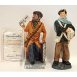 Two Royal Doulton figures The News Vendor Limited Edition No. 1731/2500 HN2891 together with News