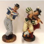 Two Royal Doulton figures to include The Hornpipe HN2161 and The Fiddler HN2171 Condition Report: