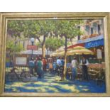 ANTHONY ORME French Street scene, signed, acrylic, on canvas, 76 x 101cm Condition Report: Available