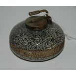 A novelty inkwell modelled as a curling stone, 7cm diameter Condition Report: Available upon