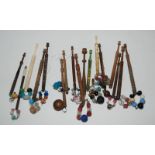A collection of lace bobbins Condition Report: Available upon request