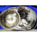 A lot comprising EP tray, mesh purse, basket etc Condition Report: Available upon request