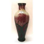 A Le Rosey, Paris cameo art glass vase decorated with flowers, 44cm high Condition Report: nice