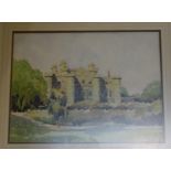 IRVINE RUSSELL Culzean Castle, signed, watercolour, 35 x 45cm Condition Report: Available upon