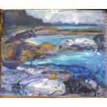 SHEILA MACNAB MACMILLAN MA PAI Landscape, signed, oil on canvas, 50 x 61cm Condition Report: