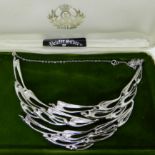 A flight of swallows necklace by Art Pewter Silver Ltd Condition Report: Not available for this lot